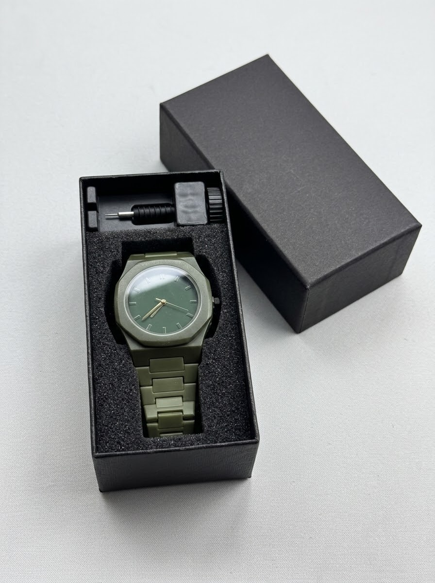 Army Green Valenzo_WristWatch – Green face